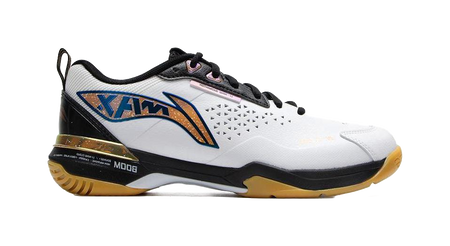 LiNing Blade Ma Slip Resistant And Breathable Low top Badminton Shoes Unisex White/Black 