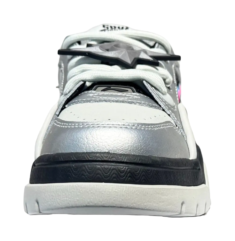 LiNing Boo Abrasion Resistant Breathable Low top Skateboard Shoes Men's Silver 