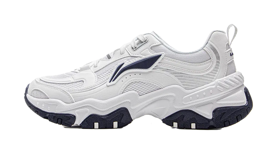 LiNing Brown Sugar Anti-Slip Wear-Resistant Breathable Height Increasing Low-Top Casual Shoes Mens White  vjsneaker.com