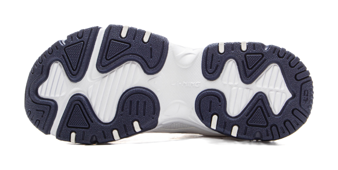 LiNing Brown Sugar Shock Absorbers Slip Resistant Breathable Low Top Casual Shoes Womens White 