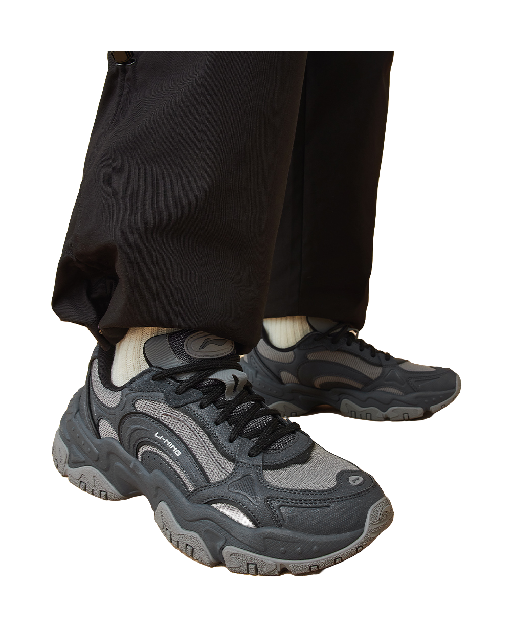 LiNing Brown Sugar V2 Cushioning Anti-Slip And Wear-Resistant Low-Top Casual Shoes Men's Black 