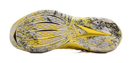 LiNing Buckets Cushioned Slip-Resistant Breathable Rebound Basketball Shoes Mens Yellow Black  vjsneaker.com