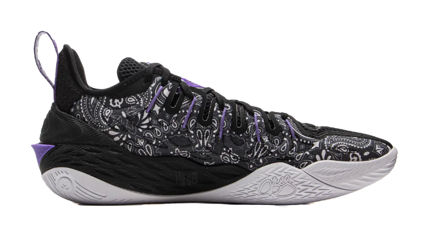 LiNing Buckets Cushioned Slip-Resistant Breathable Rebound Low-Top Basketball Shoes Mens Black  vjsneaker.com