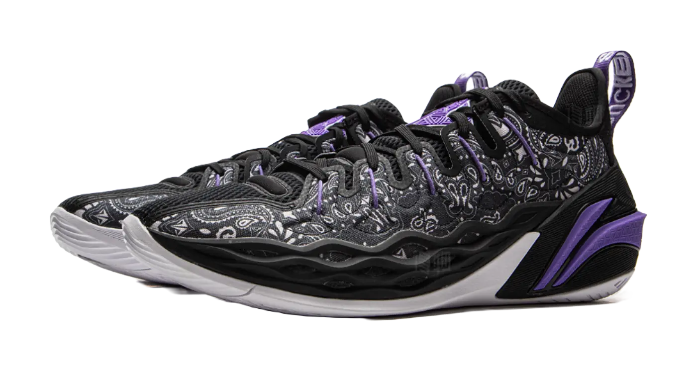 LiNing Buckets Cushioned Slip-Resistant Breathable Rebound Low-Top Basketball Shoes Mens Black  vjsneaker.com