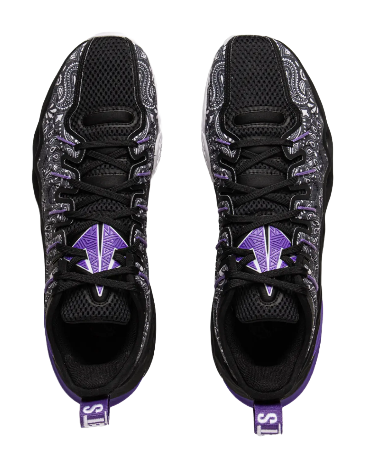 LiNing Buckets Cushioned Slip-Resistant Breathable Rebound Low-Top Basketball Shoes Mens Black  vjsneaker.com