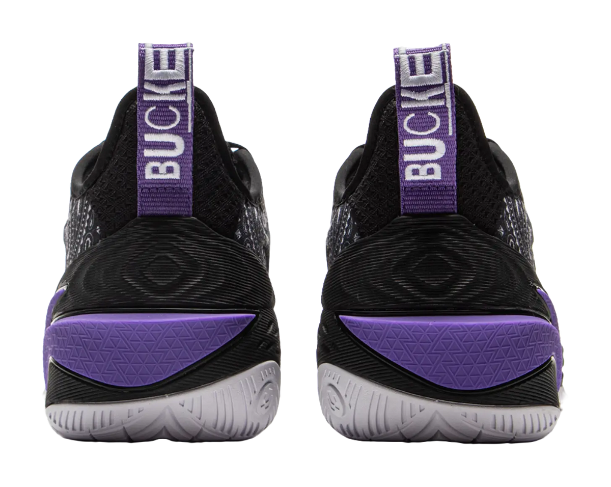 LiNing Buckets Cushioned Slip-Resistant Breathable Rebound Low-Top Basketball Shoes Mens Black  vjsneaker.com