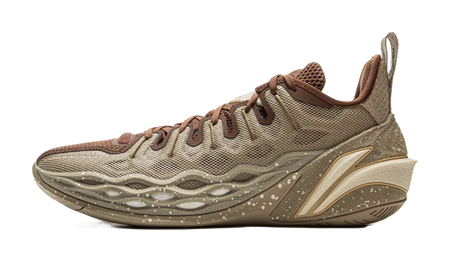 LiNing Buckets Cushioning, Slip Resistant, And Breathable Low Top Basketball Shoes Mens Umber  vjsneaker.com