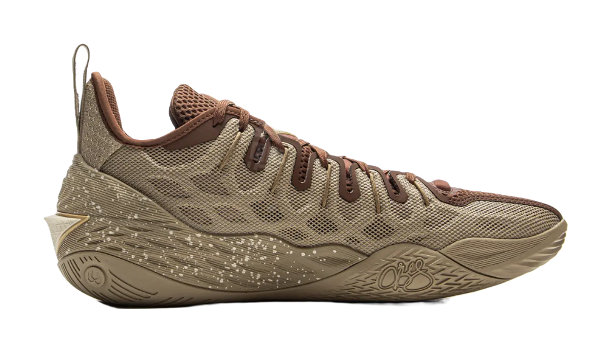 LiNing Buckets Cushioning, Slip Resistant, And Breathable Low Top Basketball Shoes Mens Umber  vjsneaker.com