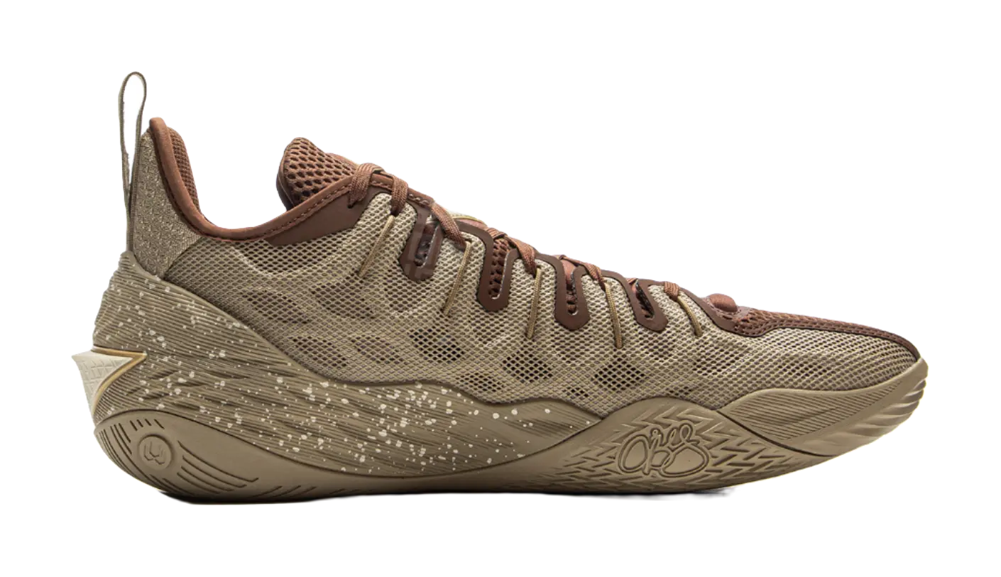 LiNing Buckets Cushioning, Slip Resistant, And Breathable Low Top Basketball Shoes Mens Umber  vjsneaker.com