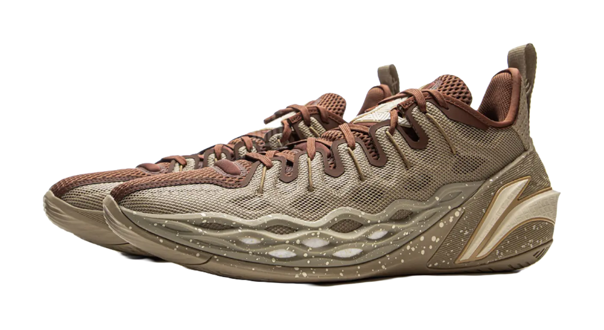 LiNing Buckets Cushioning, Slip Resistant, And Breathable Low Top Basketball Shoes Mens Umber  vjsneaker.com