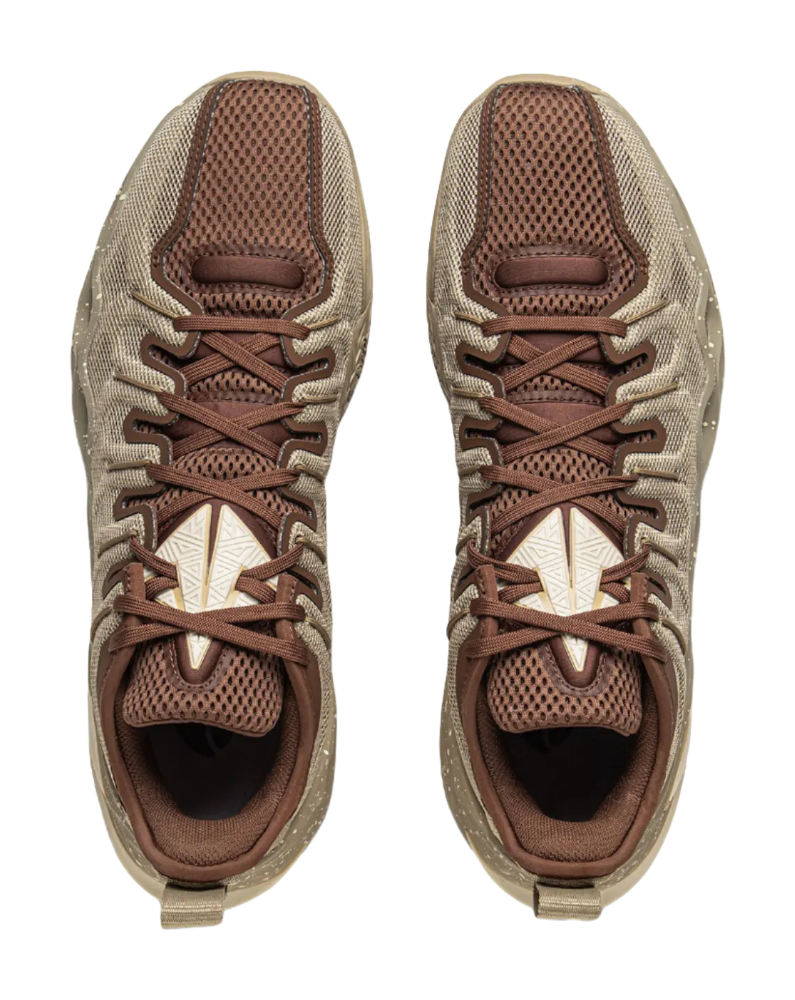 LiNing Buckets Cushioning, Slip Resistant, And Breathable Low Top Basketball Shoes Mens Umber  vjsneaker.com