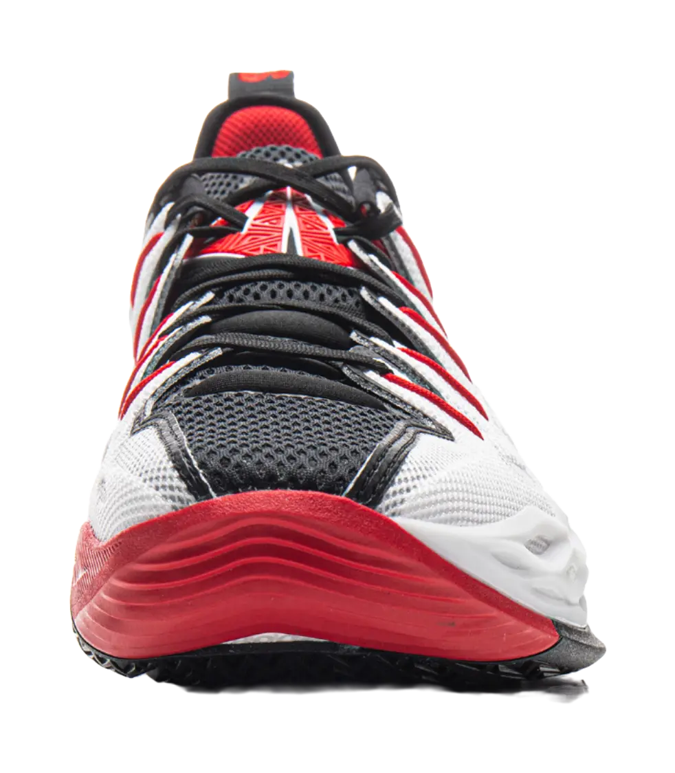 LiNing Buckets Shock Absorbers Slip Resistant Breathable Low Top Basketball Shoes Mens Black White  vjsneaker.com