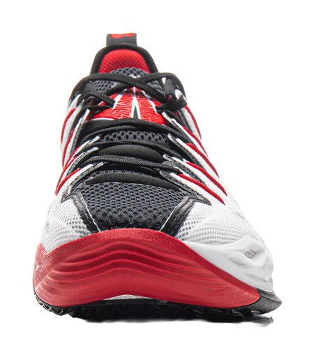 LiNing Buckets Shock Absorbers Slip Resistant Breathable Low Top Basketball Shoes Mens Black White  vjsneaker.com