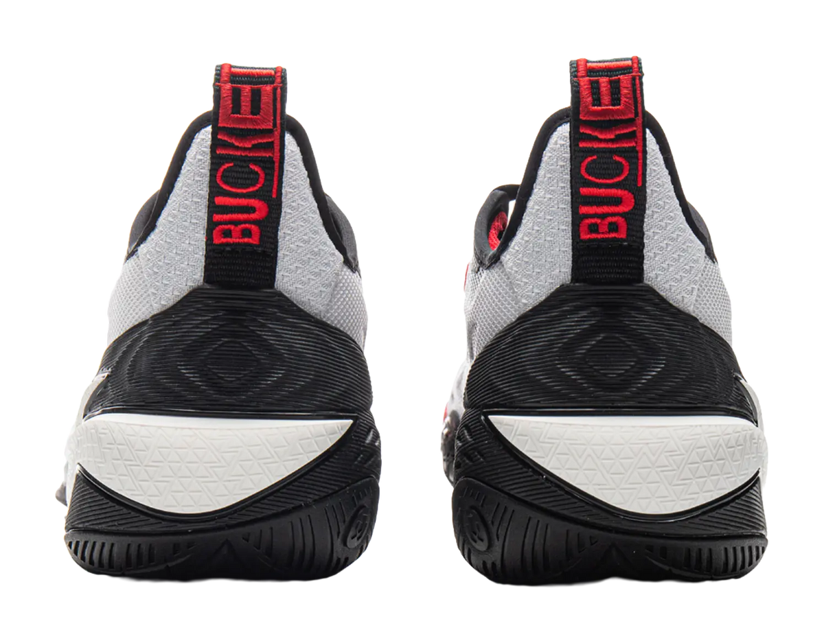 LiNing Buckets Shock Absorbers Slip Resistant Breathable Low Top Basketball Shoes Mens Black White  vjsneaker.com