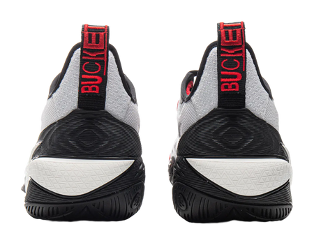 LiNing Buckets Shock Absorbers Slip Resistant Breathable Low Top Basketball Shoes Mens Black White  vjsneaker.com