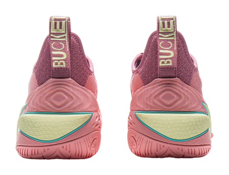 LiNing Buckets Shock Absorbers Slip Resistant Breathable Low Top Basketball Shoes Mens Pink  vjsneaker.com