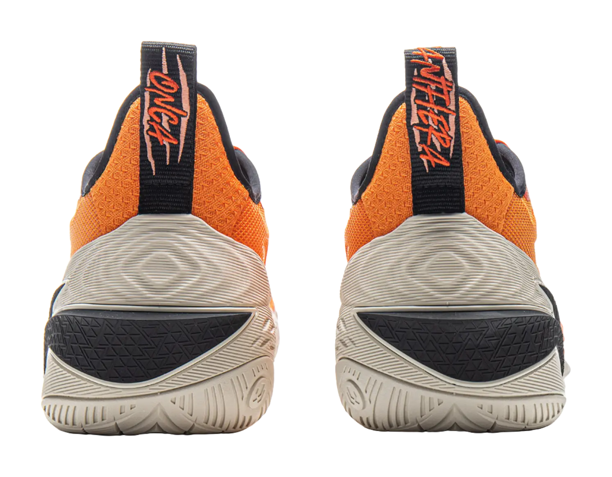 LiNing Buckets Shock Absorbers Slip Resistant Breathable Low Top Basketball Shoes Mens Sun Orange  vjsneaker.com