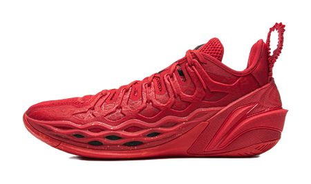 LiNing Buckets Shock Absorbers Slip Resistant Breathable Low top Basketball Shoes Mens Red  vjsneaker.com