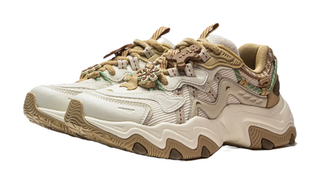 LiNing Cat's Claw Lite 2 Slip Resistant Abrasion Resistant Low top Chunky Sneakers Women's Beige  VJSNEAKER