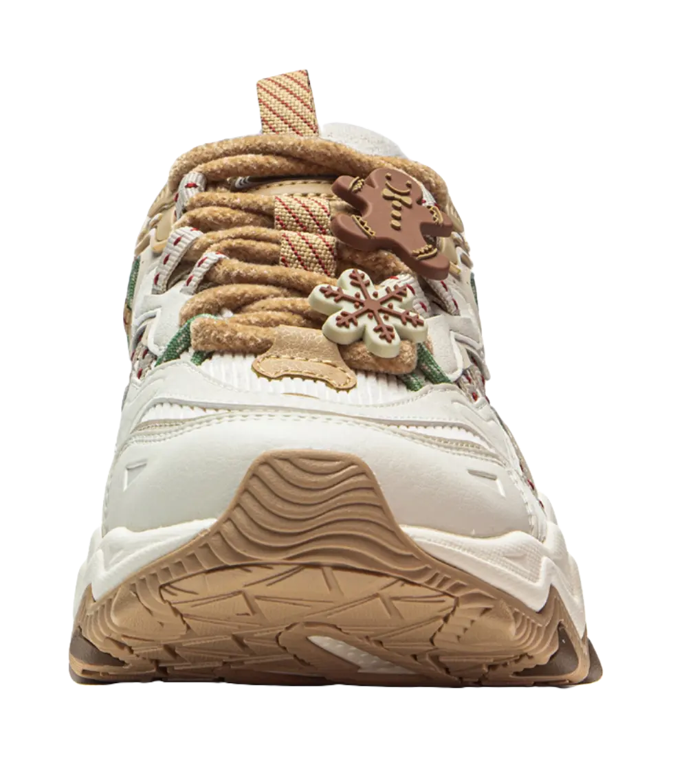 LiNing Cat's Claw Lite 2 Slip Resistant Abrasion Resistant Low top Chunky Sneakers Women's Beige  VJSNEAKER