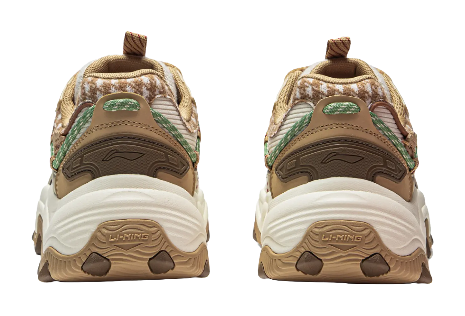 LiNing Cat's Claw Lite 2 Slip Resistant Abrasion Resistant Low top Chunky Sneakers Women's Beige  VJSNEAKER