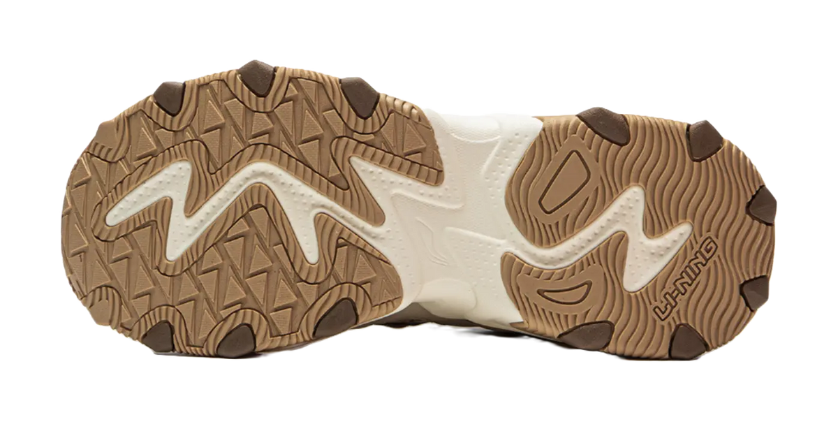 LiNing Cat's Claw Lite 2 Slip Resistant Abrasion Resistant Low top Chunky Sneakers Women's Beige  VJSNEAKER