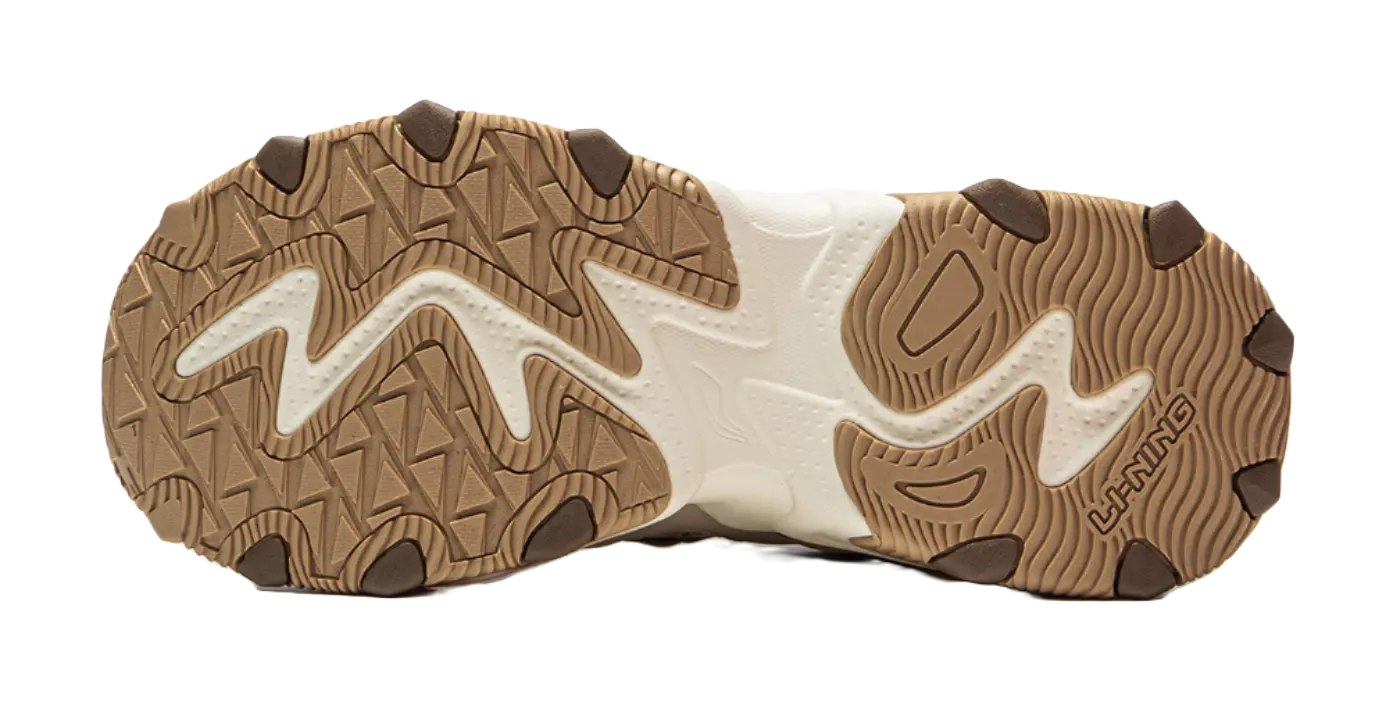 LiNing Cat's Claw Lite 2 Slip Resistant Abrasion Resistant Low top Chunky Sneakers Women's Beige  VJSNEAKER