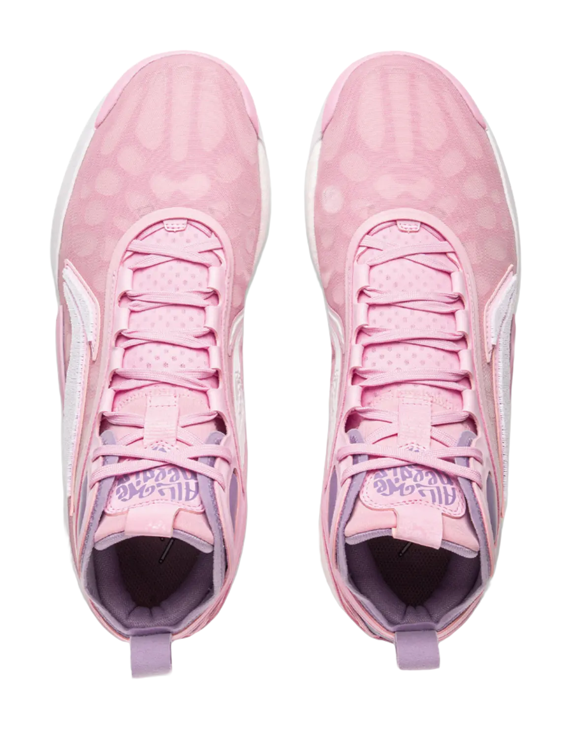 LiNing ChaoShuai 19 Cushioned Slip-Resistant Grip Mid-Top Basketball Shoes Mens Diamond Pink 