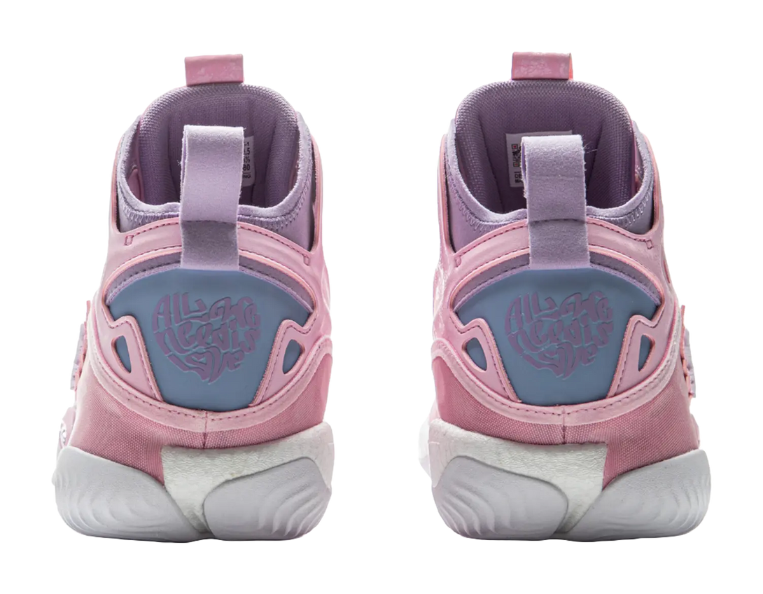 LiNing ChaoShuai 19 Cushioned Slip-Resistant Grip Mid-Top Basketball Shoes Mens Diamond Pink 