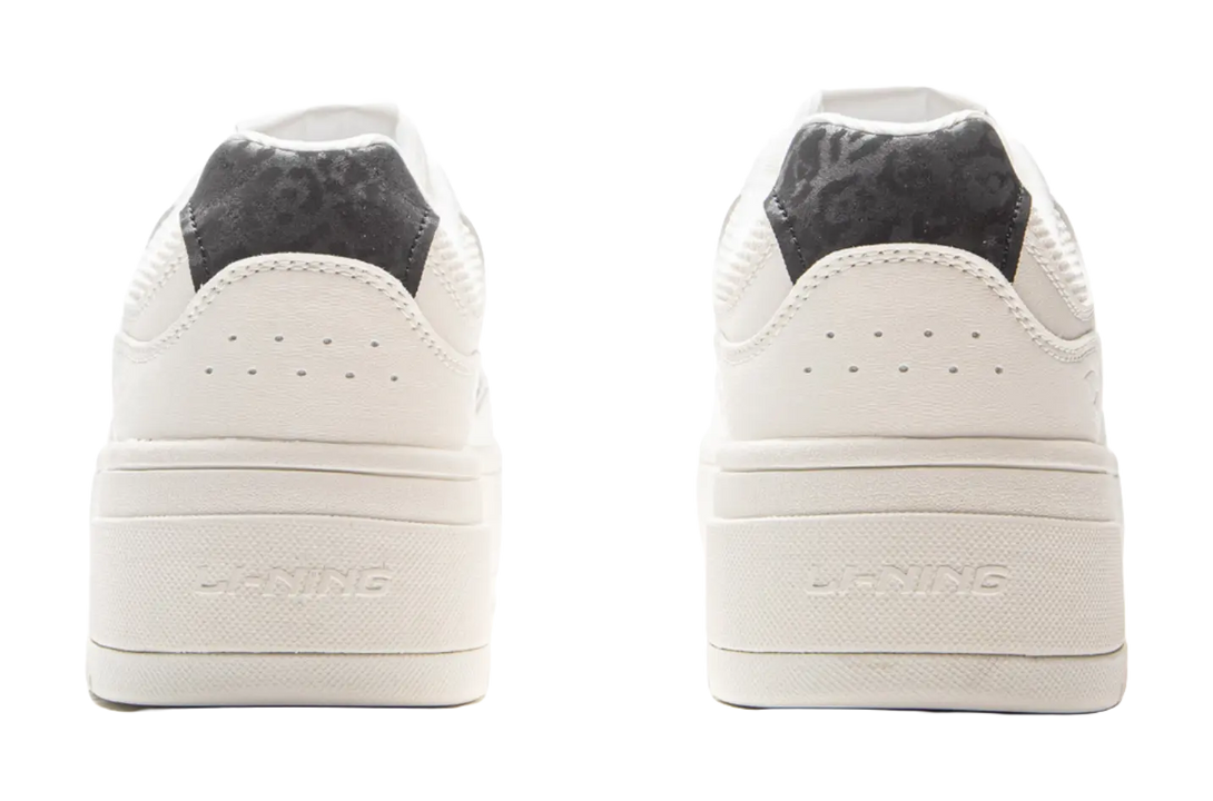 LiNing Cheese 2.0 Slip Resistant Cushioning Abrasion Resistant Breathable Low top Skateboard Shoes Women's Mist White 