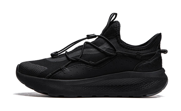 LiNing Cloud Ease Slip On Shock Absorbers Slip Resistant Abrasion Resistant Breathable Low top Casual Shoes Men's Black 