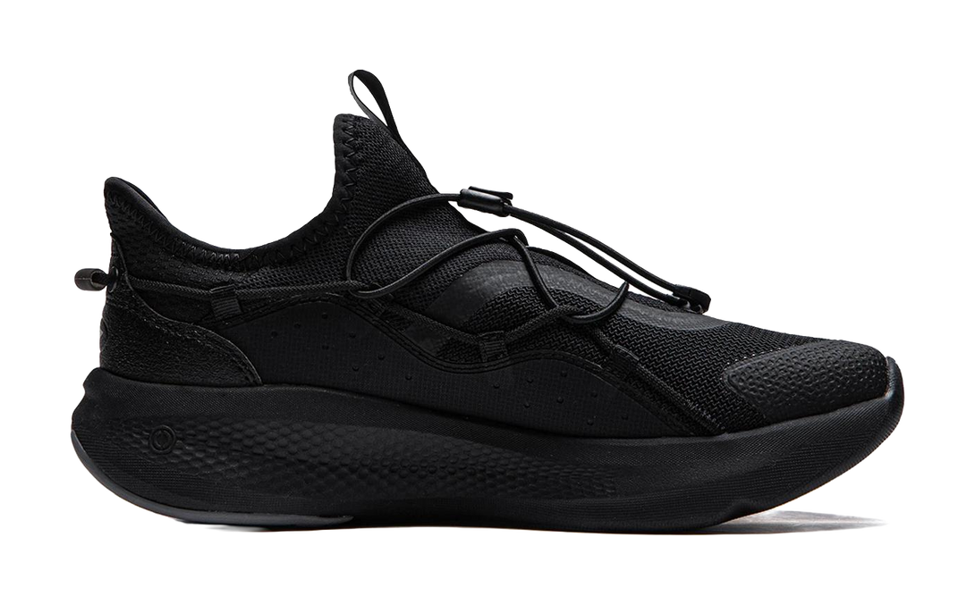 LiNing Cloud Ease Slip On Shock Absorbers Slip Resistant Abrasion Resistant Breathable Low top Casual Shoes Men's Black 