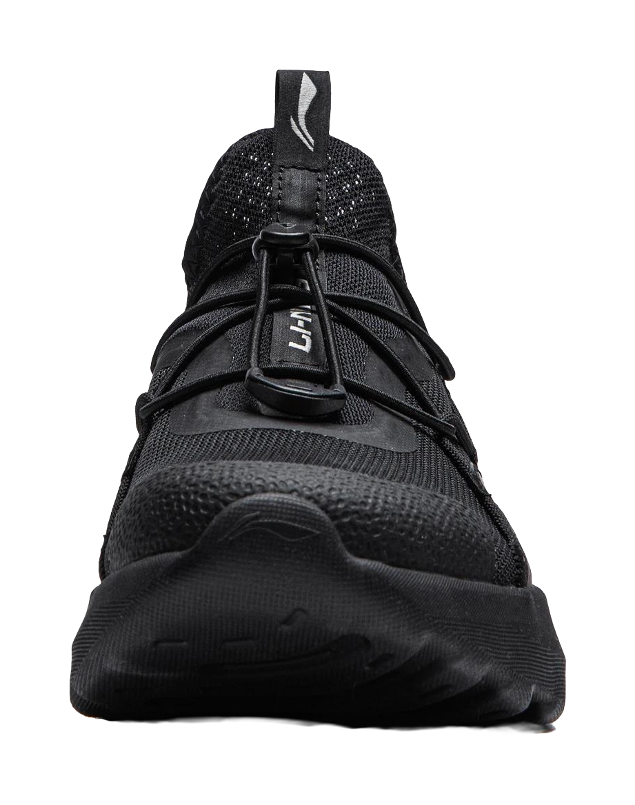 LiNing Cloud Ease Slip On Shock Absorbers Slip Resistant Abrasion Resistant Breathable Low top Casual Shoes Men's Black 