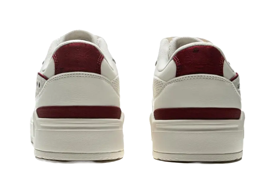 LiNing Common 80s Anti-Slip And Wear-Resistant Height Increasing Low-Top Skateboard Shoes Men's White Red 