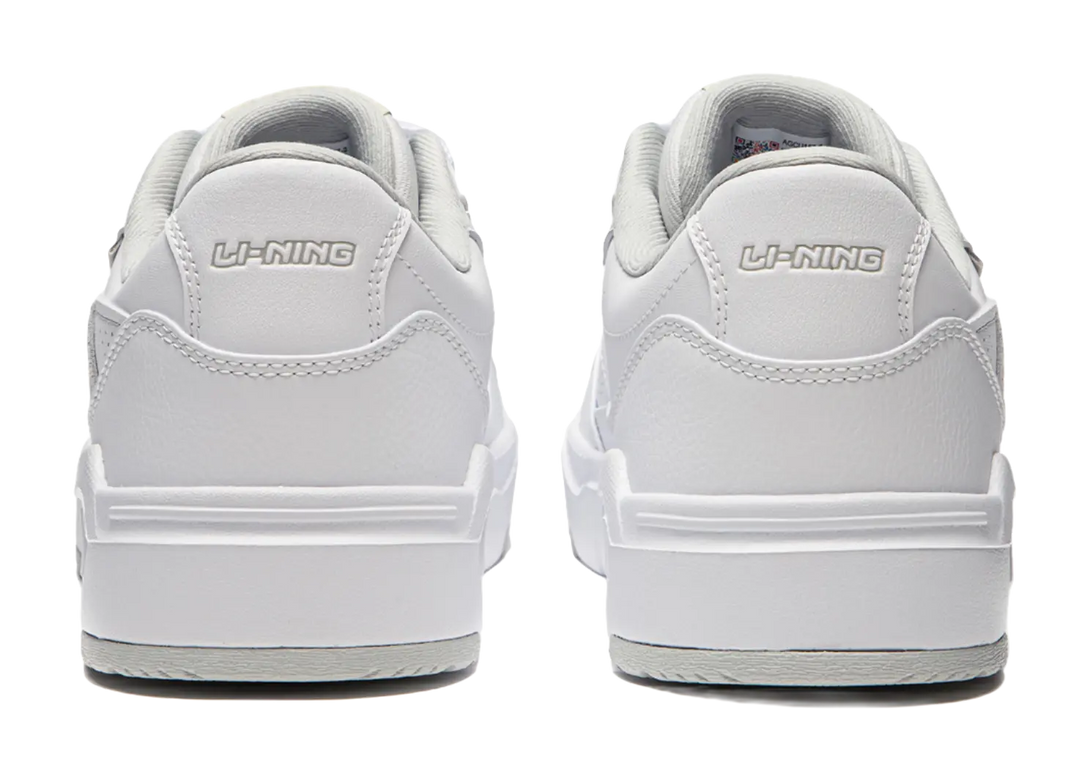 LiNing Common 80s Anti-Slip Wear-Resistant Low-Top Skateboard Shoes Men's White 