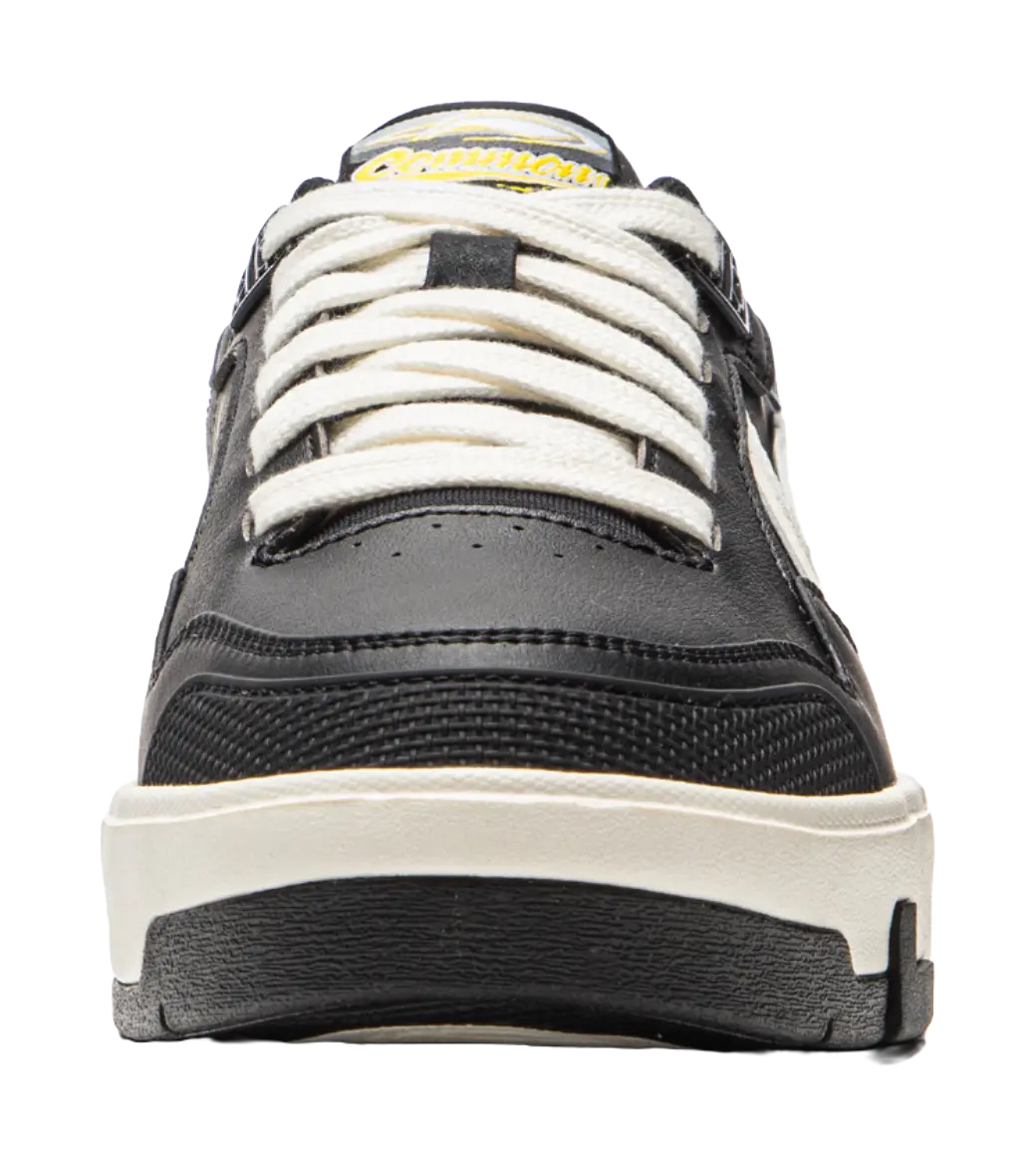 LiNing Common 80s Slip Resistant Abrasion Resistant Low top Skateboard Shoes Men's Black White 