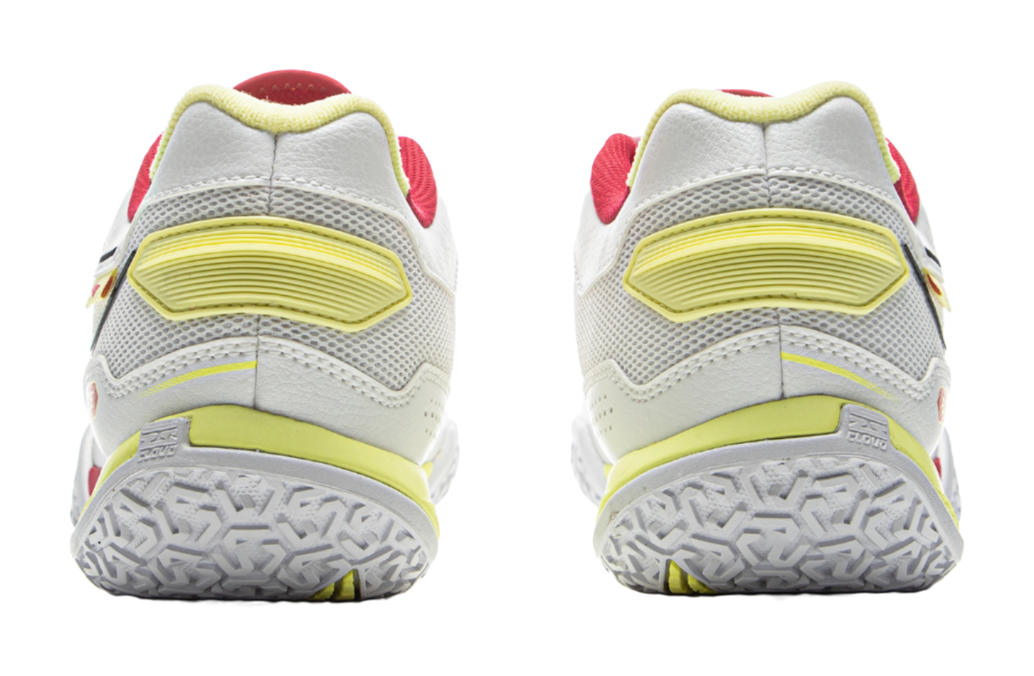 LiNing Cushioned Slip-Resistant Abrasion-Resistant Low-Top Badminton Shoes Unisex Gray Red 