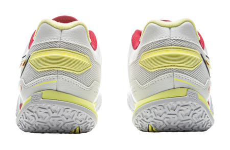 LiNing Cushioned Slip-Resistant Abrasion-Resistant Low-Top Badminton Shoes Unisex Gray Red 