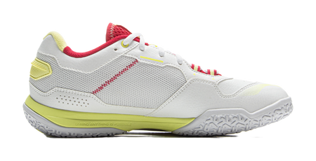 LiNing Cushioned Slip-Resistant Abrasion-Resistant Low-Top Badminton Shoes Unisex Gray Red 