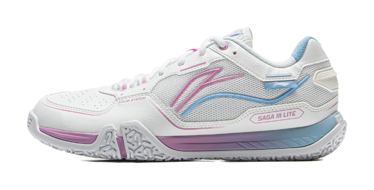 LiNing Cushioned Slip-Resistant Coverage Low-Top Badminton Shoes Unisex Standard White 