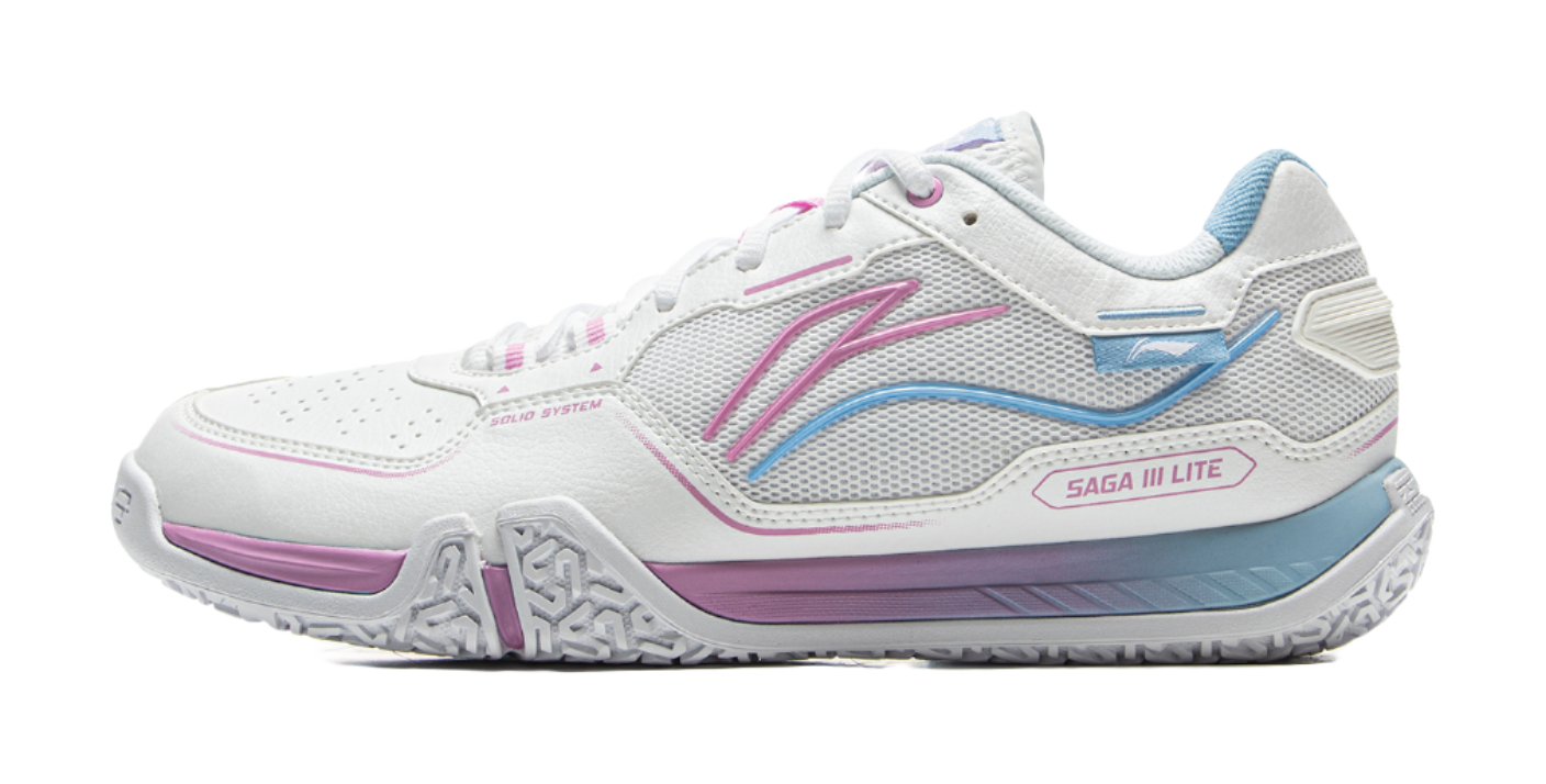 LiNing Cushioned Slip-Resistant Coverage Low-Top Badminton Shoes Unisex Standard White 