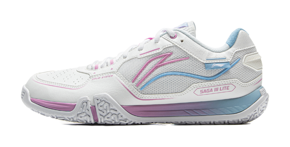 LiNing Cushioned Slip-Resistant Coverage Low-Top Badminton Shoes Unisex Standard White 