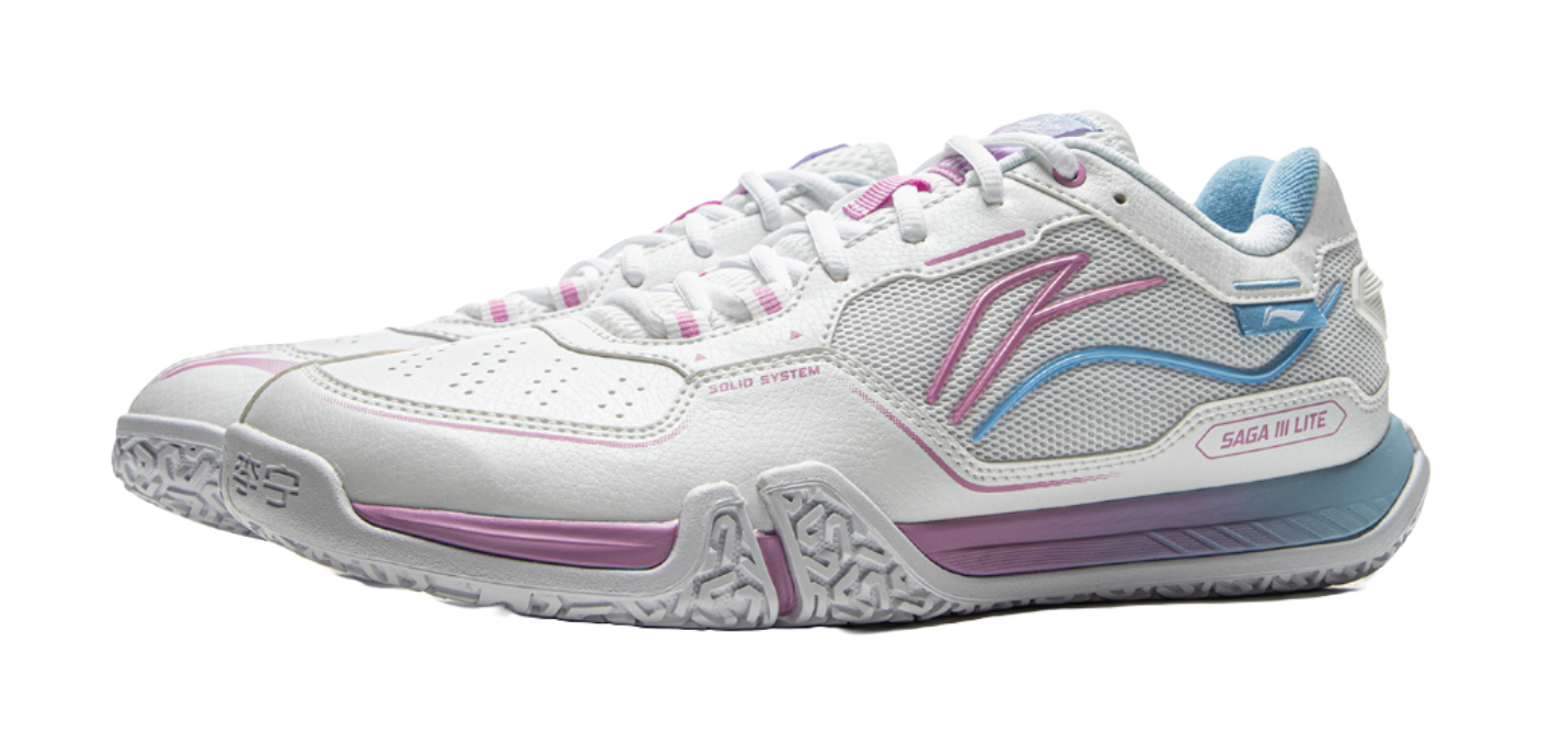 LiNing Cushioned Slip-Resistant Coverage Low-Top Badminton Shoes Unisex Standard White 
