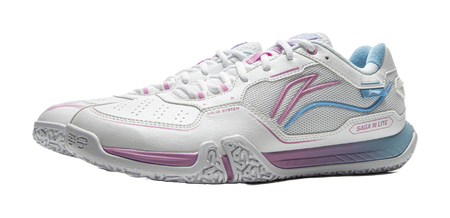 LiNing Cushioned Slip-Resistant Coverage Low-Top Badminton Shoes Unisex Standard White 