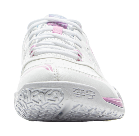 LiNing Cushioned Slip-Resistant Coverage Low-Top Badminton Shoes Unisex Standard White 