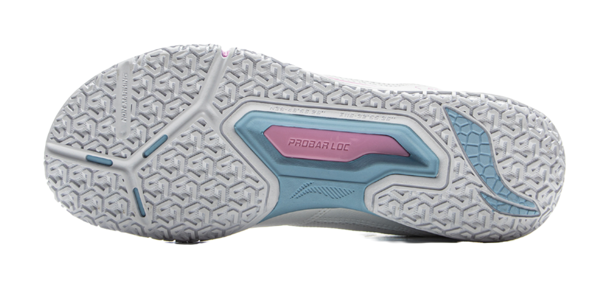 LiNing Cushioned Slip-Resistant Coverage Low-Top Badminton Shoes Unisex Standard White 