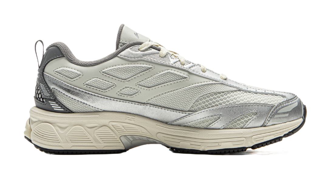 LiNing Cushioning Anti-Slip And Wear-Resistant Low-Top Casual Running Shoes Women's Silver Gray 