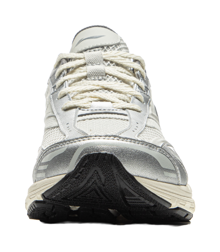 LiNing Cushioning Anti-Slip And Wear-Resistant Low-Top Casual Running Shoes Women's Silver Gray 