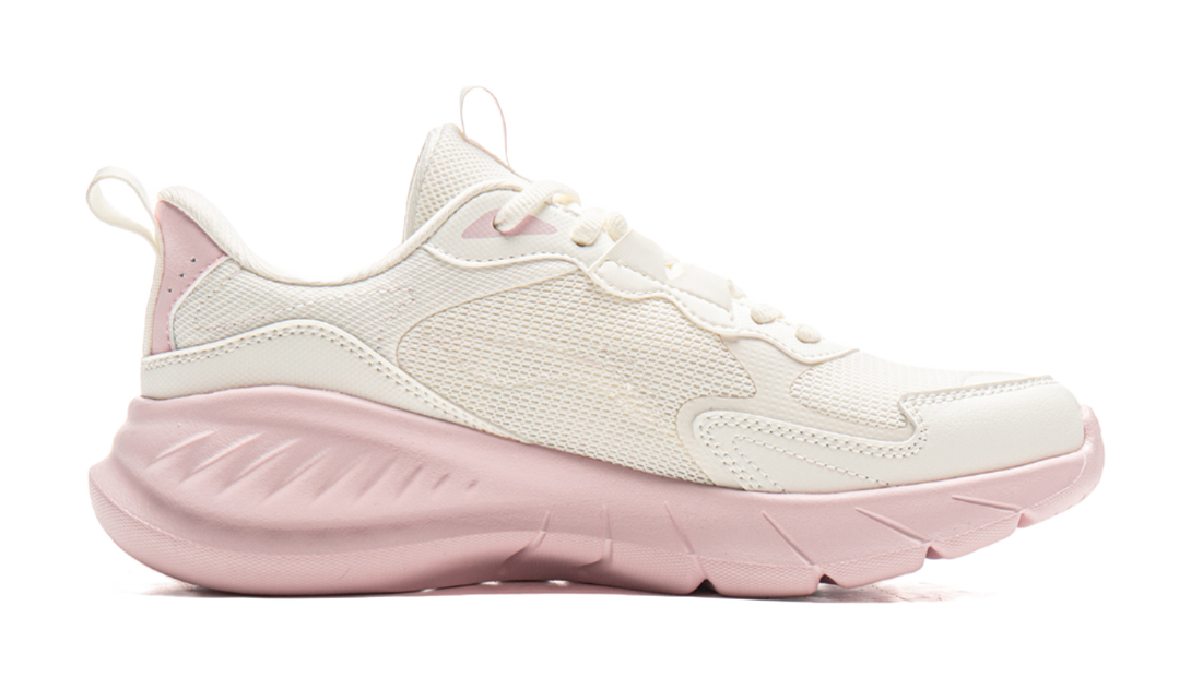 LiNing Cushioning, Abrasion Resistant, Breathable, Lightweight Low Top Sprint Running Shoes Women's Ivory 