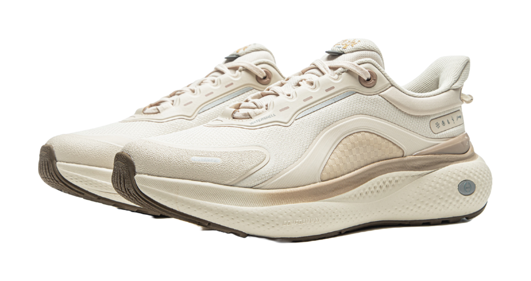 LiNing Cushioning, Slip Resistant, Abrasion Resistant, Height Increasing Low top Casual Shoes Women's Gray 